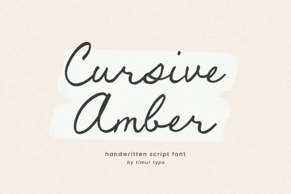 Cursive Amber: A Handwritten Script Font with Endless Potential