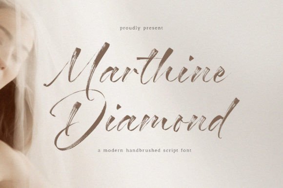 Discover the Elegance of the Marthine Diamond Font