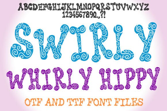 Discovering the Swirly Whirly Hippy Font for Creative Projects
