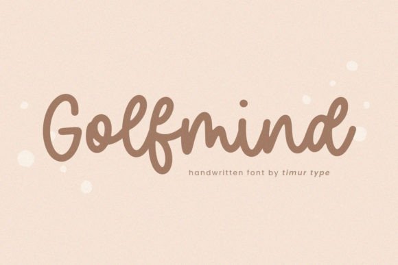 Golfmind: The Handwritten Font for Authentic Branding
