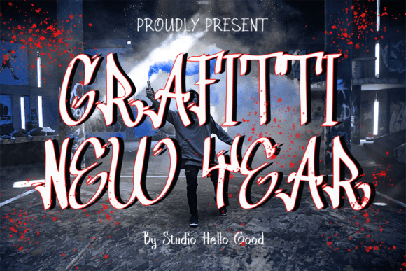 Graffiti New Year: A Typeface That Captures Urban Energy and Festive Spirit