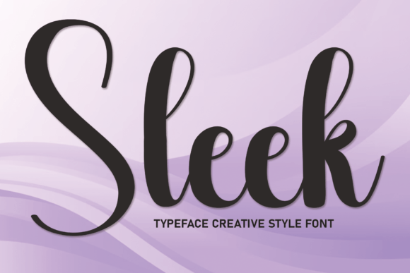 Sleek: A Flowing Handwritten Font for Elegant Design Projects