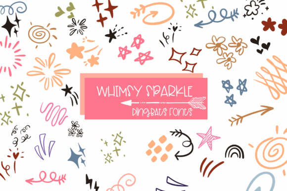 Whimsy Sparkle: A Playful Dingbat Font for Creative Projects